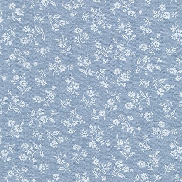 DENIM floral colorway Sevenberry: Classiques Chambray SB-4102D1-22 100% cotton