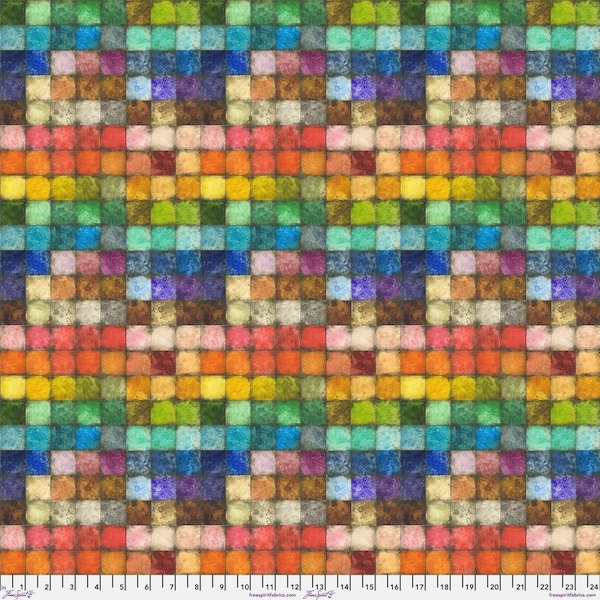 Colorblock Tiled - Multi || Colorblock Tim Holtz Eclectic Elements PWTH180.MULTI