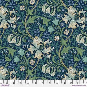 Navy - Golden Lily -Buttermere The Original Morris & Co. FreeSpirit PWWM028.navy discontinued