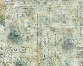 Receipt - Aqua -  Tim Holtz Eclectic Elements - Memoranda II - 2025 reorder - FreeSpirit PWTH102.AQUA