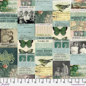 Teal - Collage - Tim Holtz - Palette Teal - FreeSpirit - PWTH270.teal