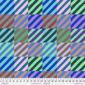 Regimental Ties - Blue  || February 2022 Kaffe Fassett for the Kaffe Fassett Collective 100% Quilters Cotton PWGP189.blue