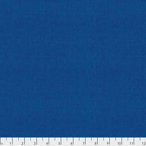 May include: A solid blue fabric swatch with a subtle texture. The fabric is a deep blue color and appears to be a woven material.