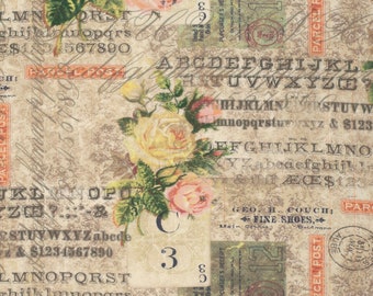 Rose Parcel - Multi -  Tim Holtz Eclectic Elements - Foundations -  2025 reorder -FreeSpirit PWTH035.8MULT