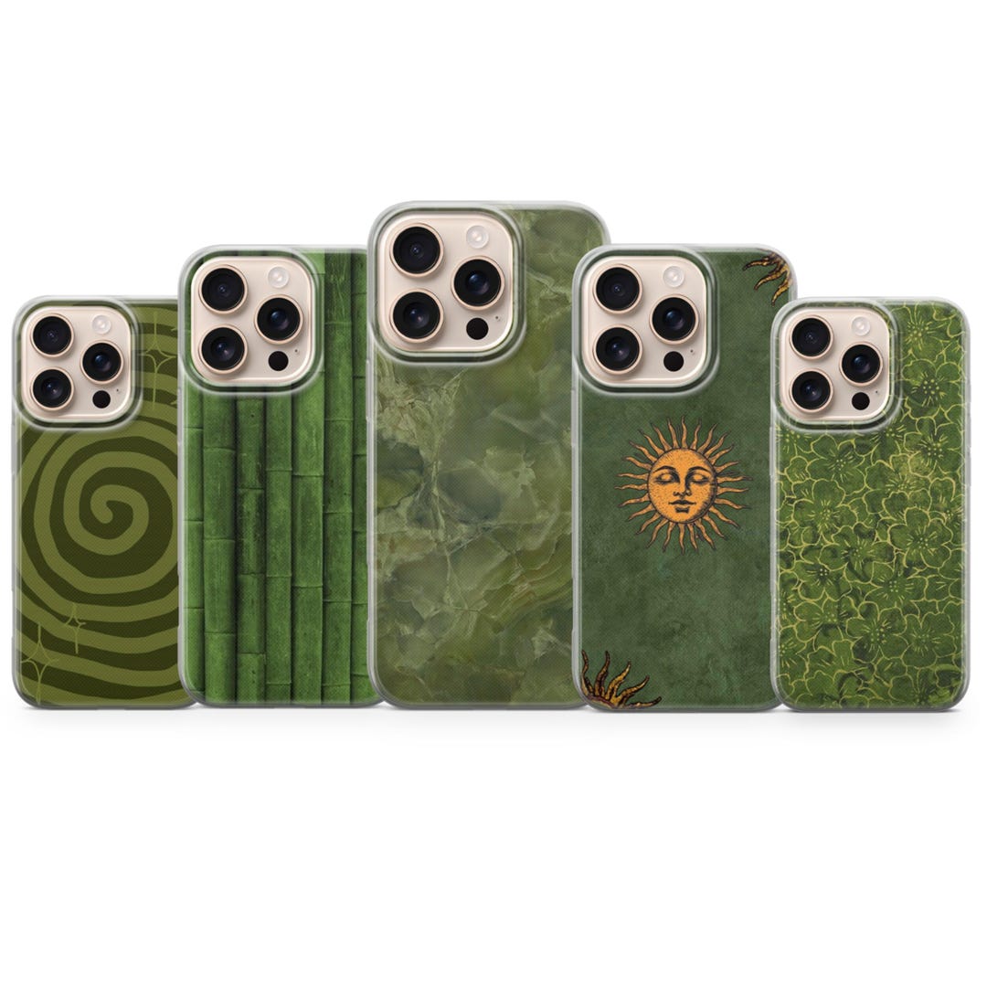 Curated visual reference: Picture Idea: Sage Green Phone Case Simple Sun Cover For Iphone 17
