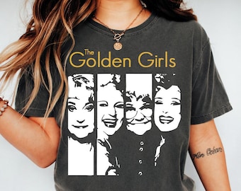 The Golden Girls Retro Portrait T-Shirt – 90s TV Show Fan Apparel - The Golden Girls Shirt, Retro Golden Girls Tee, Funny Sitcom Shirt