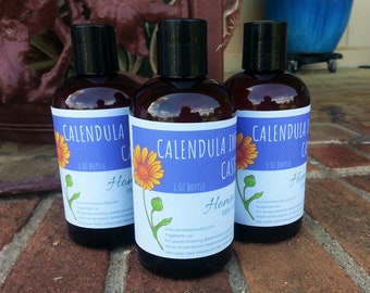 Organic Calendula Infused Castor Oil Large 8 oz