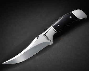 Handmade Bowie Hunting Knife Fixed Blade with Leather Sheath Gift for Him