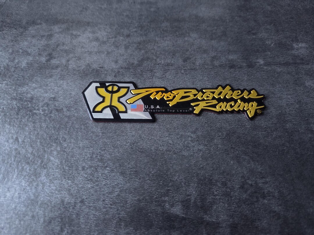 Two Broters Racing Logo Two Brothers Emblem, Metal Sticker Fo Moto - Etsy