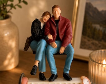 Custom 3D Figurine from Photo with Custom Object – Realistic/Animated, 4 Colors