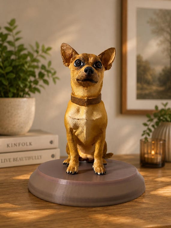 Custom 3D Printed Pet Figurine | Realistic OR Animated Statue (Up to 4 Colors) β photo 3 (ref B21B68E1)