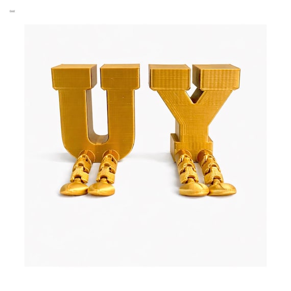 Custom Name Letters with Legs | Kids Room Decor Birthday Gift 3D Printed Alphabet — photo 1 (ref 2BB179C8)
