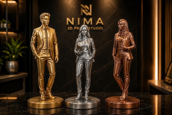 Custom 3D Photo Figurine, Corporate Events, Graduation, Celebrations (Up to 3 Colours) — photo 2 (ref AB48FDBA)