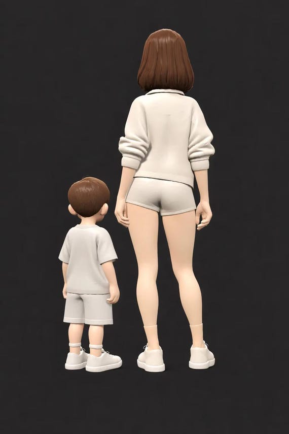 Custom 3D Printed Photo Figurine | Realistic OR Animated Statue (Up to 4 Colors) — photo 1 (ref 07FF77B6)