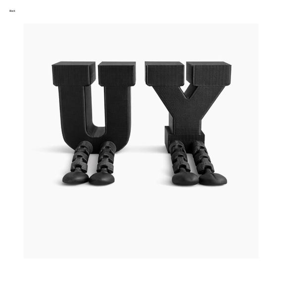 Custom Name Letters with Legs | Kids Room Decor Birthday Gift 3D Printed Alphabet — photo 2 (ref 2BB179C8)