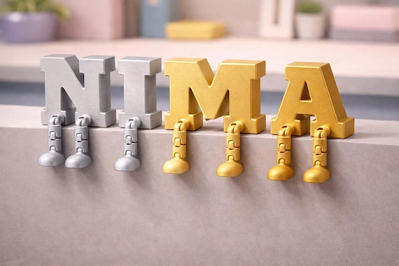 Custom Name Letters with Legs | Kids Room Decor Birthday Gift 3D Printed Alphabet — photo 5 (ref 2BB179C8)