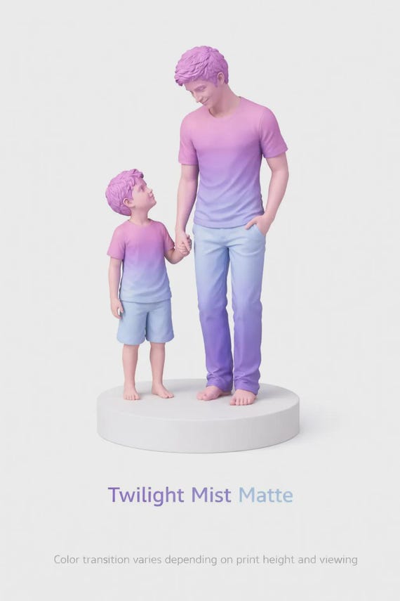 Custom 3D Printed Figurine | Realistic Couple Statue, Multi Angle Edition — photo 4 (ref 1D23F521)