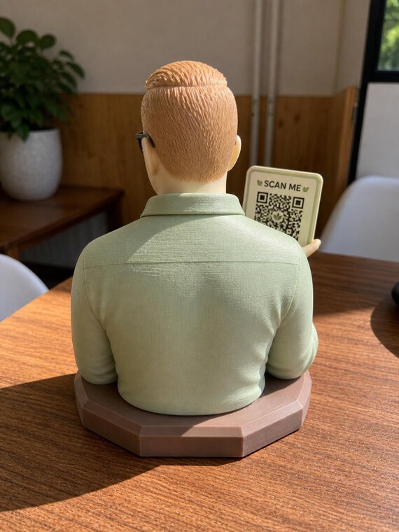Custom 3D Photo Figurine | Realistic Animated Statue, Café/Restaurants Decor (Up to 4 Colors) — photo 3 (ref 99BBDC56)