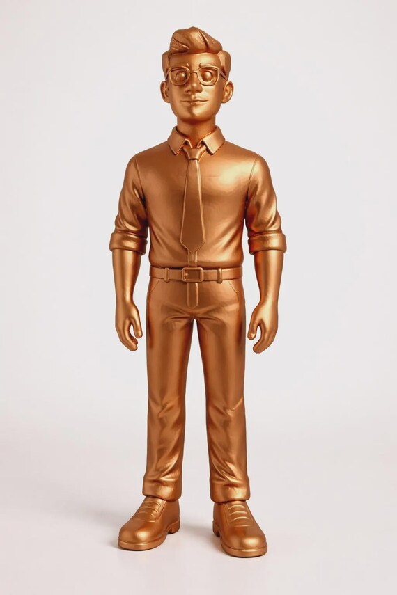 Custom 3D Printed Photo Figurine | Realistic OR Animated Statue. One-Tone Edition — photo 3 (ref 5766976B)