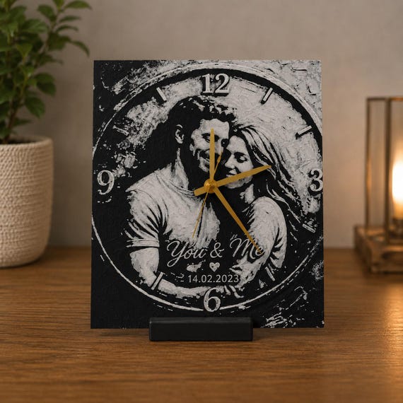 Personalized 3D Photo Clock | Custom Wall Desk Decor, 3D Printed Stand — photo 5 (ref FE7F1B10)