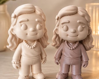 Anpassad 3D-figur från foto | Personlig staty | Upp till 4 färger