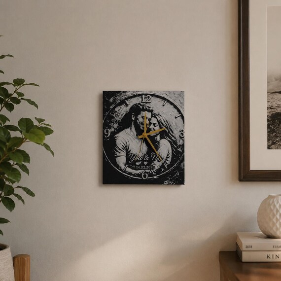 Personalized 3D Photo Clock | Custom Wall Desk Decor, 3D Printed Stand — photo 8 (ref FE7F1B10)
