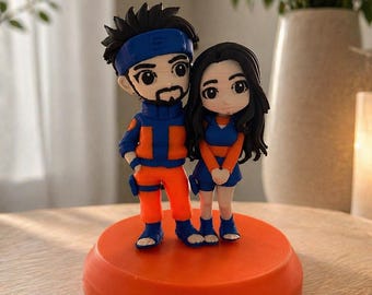 Anpassad 3D-fotofigur | Realistisk eller animerad staty (upp till 4 färger)