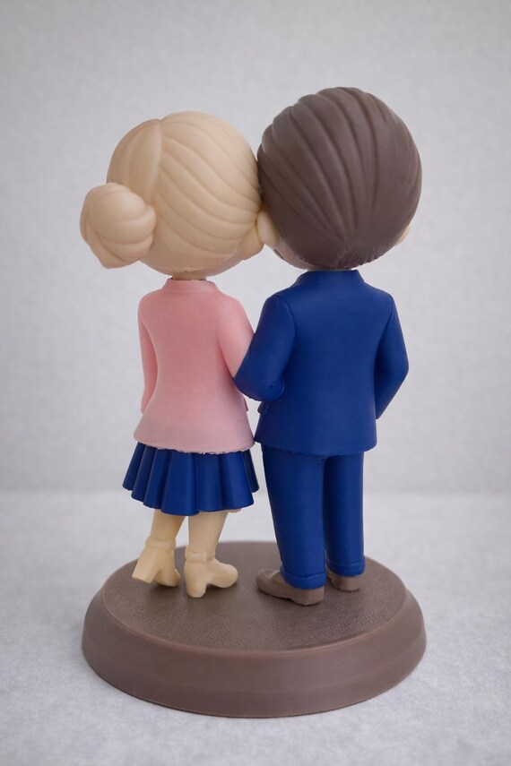 Custom Cake Topper from Your Photo – 3D Printed Figurine, Lightweight, Stable Base, 4 Colors — photo 6 (ref 3214BDFE)