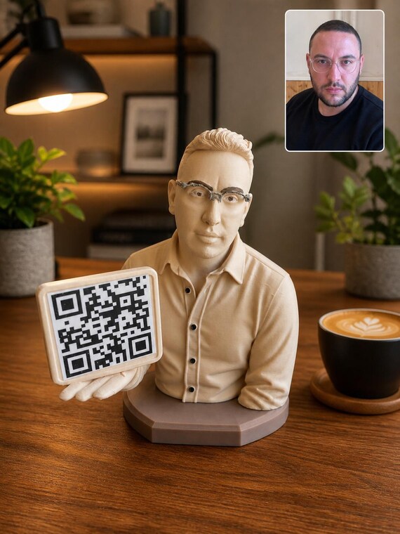 Custom 3D Photo Figurine | Realistic Animated Statue, Café/Restaurants Decor (Up to 4 Colors) — photo 1 (ref 99BBDC56)