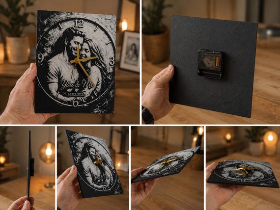 Personalized 3D Photo Clock | Custom Wall Desk Decor, 3D Printed Stand — photo 6 (ref FE7F1B10)
