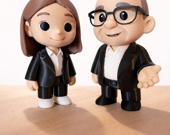 Anpassad 3D-utskriven fotofigur | Realistisk ELLER animerad staty (upp till 4 färger)