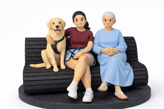 Custom 3D Printed Photo Figurine | Realistic OR Animated Statue (Up to 4 Colors) — photo 5 (ref 651D63F7)