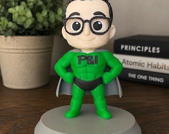 Anpassad 3D-fotofigur | Realistisk animerad staty, kafédekor (upp till 4 färger)