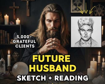 Same Hour Future Husband Drawing and Reading, Soulmate Sketch + Psychic Love Reading, Draw My Soulmate, Soulmate Drawing, Psychic Readings