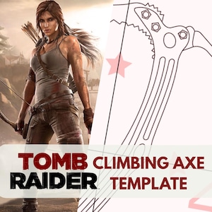 Plantilla de hacha de escalada de Tomb Raider