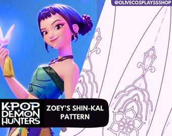 Zoey's Shin-Kal Knives Pattern - Kpop Demon Hunters
