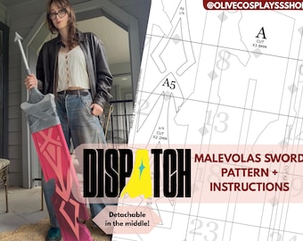 Malevola Dispatch Cosplay Sword Pattern and Tutorial