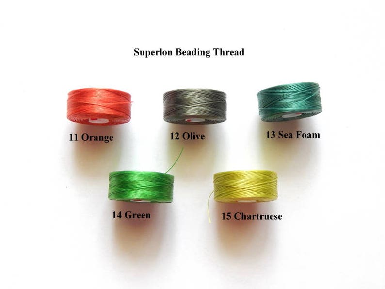 SLon Superlon Beading Thread Tex 45 Size D 1 75 Yard Etsy