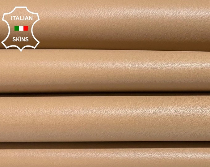 NUDE BEIGE PINK Italian Metis Lambskin Lamb Sheep Leather hides pack 2 skins total 12+sqf 0.7mm #B2744