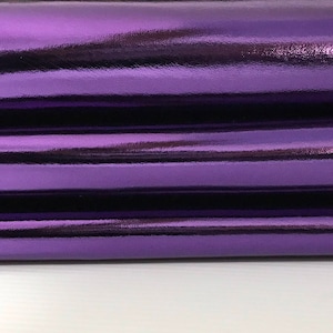 METALLIC PURPLE Italian genuine Lambskin Lamb Sheep Sheepskin leather skin skins hide hides 6-9sqf 0.7mm #CA4
