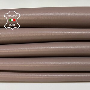 LIGHT TAUPE BROWN Soft Italian Lambskin Lamb Sheep Leather pack 5 hides skins total 28sqf 0.9mm #B3704
