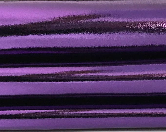 METALLIC PURPLE Italian genuine Lambskin Lamb Sheep Sheepskin leather skin skins hide hides 6-9sqf 0.7mm #CA4