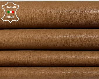 NATURAL BROWN VEGETABLE Tan Thin Soft Italian Lambskin Lamb Sheep Leather hide hides skin skins 5sqf 0.6mm #B4211