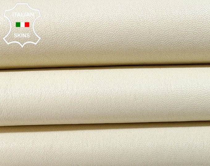 VANILLA CREAMER Soft Italian STRETCH Lambskin Lamb Sheep Leather hide hides skin skins 6sqf 0.8mm #B2863