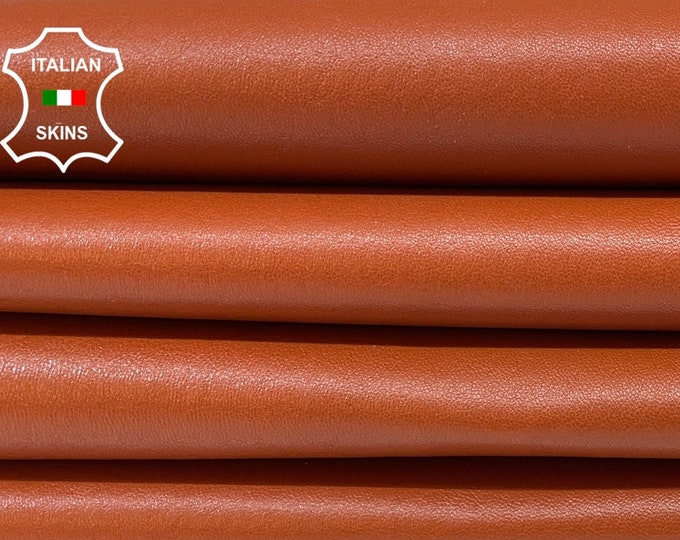 RUST TERRACOTTA Soft Italian STRETCH Lambskin Lamb Sheep Leather pack 2 hides skins total 9sqf 0.8mm #B2864