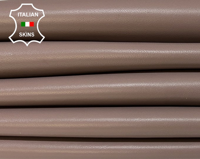 LIGHT TAUPE BROWN Soft Italian Lambskin Lamb Sheep Leather pack 5 hides skins total 28sqf 0.9mm #B3704