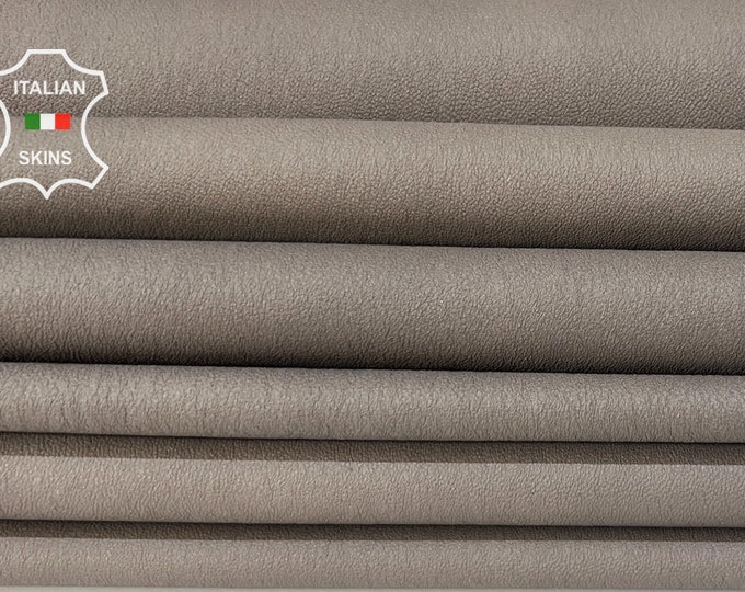 LIGHT TAUPE Gray STRETCH Thin Soft Italian Lambskin Lamb Sheep Leather pack 7 hides skins total 40sqf 0.6mm #B6968