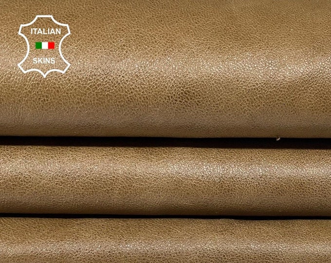 NATURAL BROWN VEGETABLE Tan soft Italian Lambskin Lamb Sheep leather hide hides skin skins 6+sqf 0.8mm #A9610