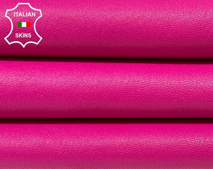 Hot Pink Soft Italian genuine STRETCH Lambskin Lamb Sheep wholesale leather skins Elastic pants trousers leggings 0.5mm to 1.0 mm