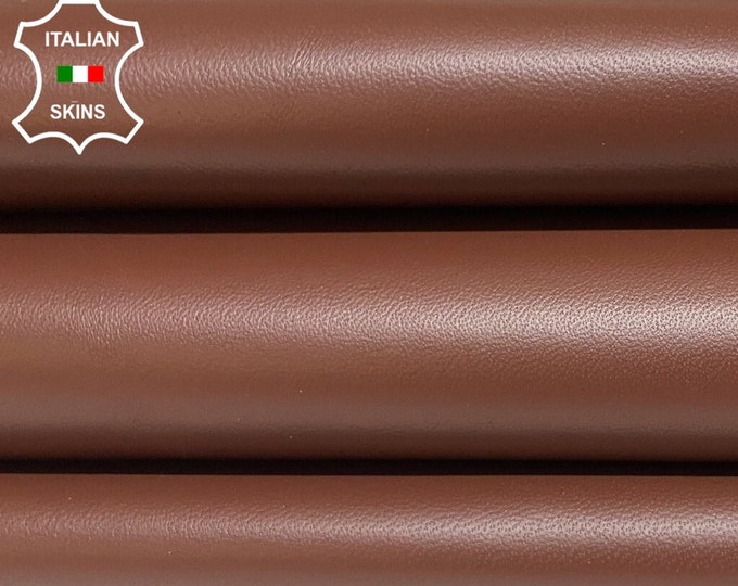 REDDISH BROWN Thick Italian Metis Lambskin Lamb Sheep Leather hides hide skin skins 6sqf 1.1mm #B2745